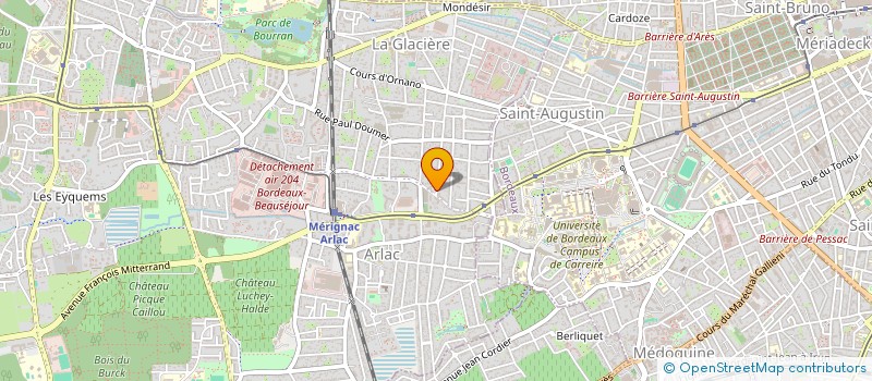 localisation de l'entreprise MADAME ISABELLE CLEMENT  MERIGNAC