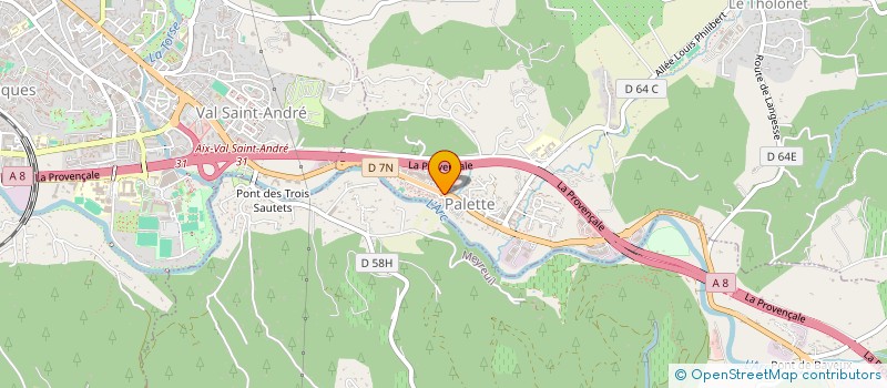 localisation de l'entreprise MADAME ISABELLE CLERC  LE THOLONET