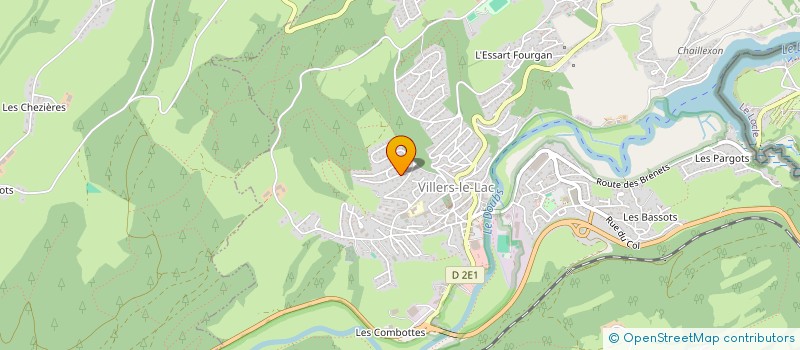 localisation de l'entreprise MADAME ISABELLE CLERGEOT  VILLERS-LE-LAC