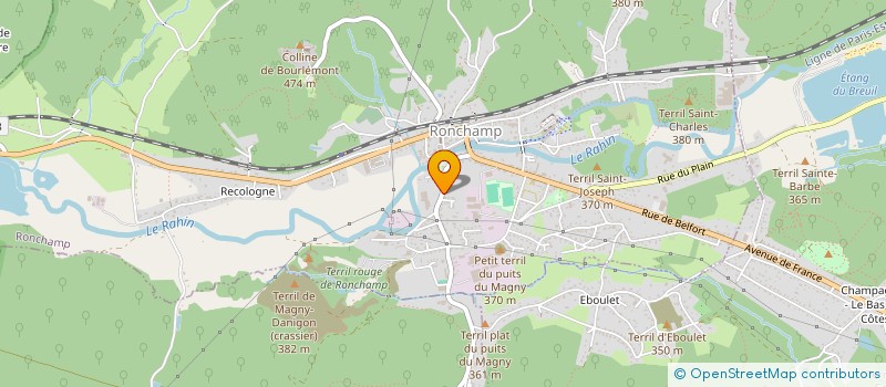 localisation de l'entreprise MADAME ISABELLE CLOUD  RONCHAMP