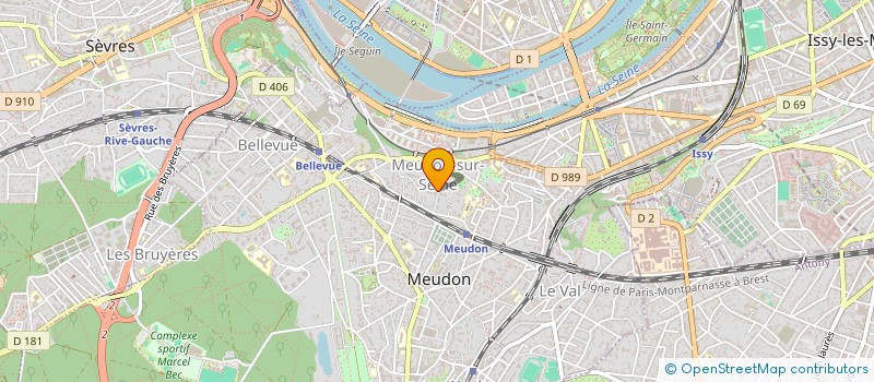 localisation de l'entreprise MADAME ISABELLE CLOUZEAU à MEUDON