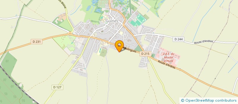 localisation de l'entreprise MADAME ISABELLE COCQUET  GUINES