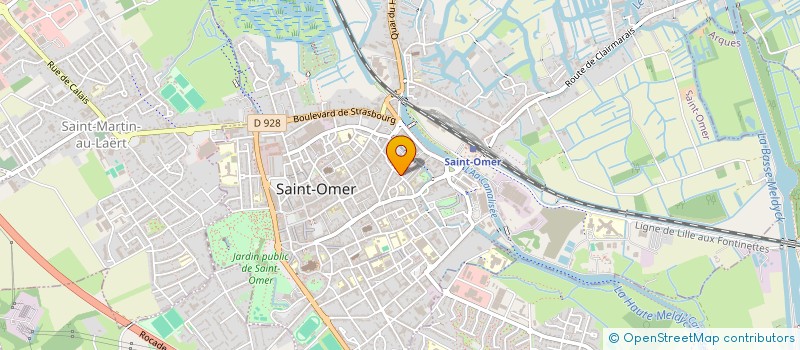 localisation de l'entreprise MADAME ISABELLE CODEVELLE  SAINT-OMER