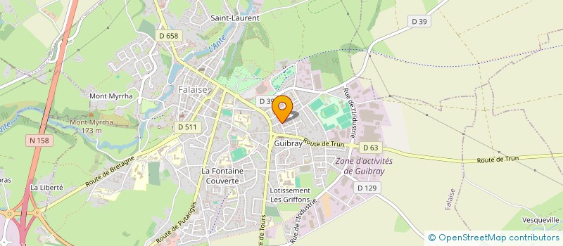 localisation de l'entreprise MADAME ISABELLE COISY à FALAISE