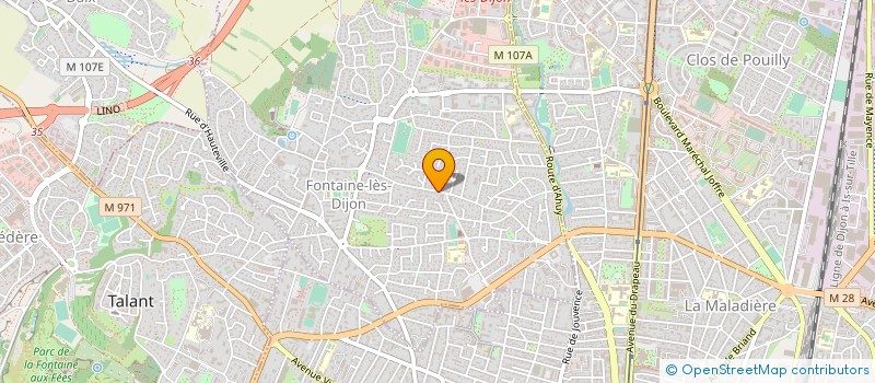localisation de l'entreprise MADAME ISABELLE COLLIN  FONTAINE-LES-DIJON