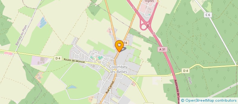 localisation de l'entreprise MADAME ISABELLE COLLIN  COLOMBEY-LES-BELLES