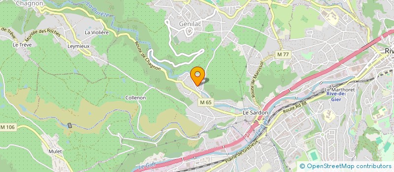 localisation de l'entreprise MADAME ISABELLE COLOMB  GENILAC