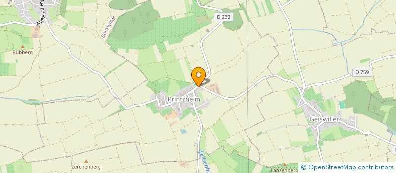 localisation de l'entreprise MADAME ISABELLE COMARTIN  PRINTZHEIM