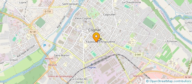 localisation de l'entreprise MADAME ISABELLE COMBES à COGNAC