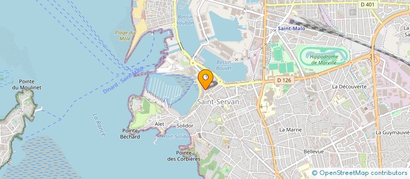 localisation de l'entreprise MADAME ISABELLE COMBES  SAINT-MALO