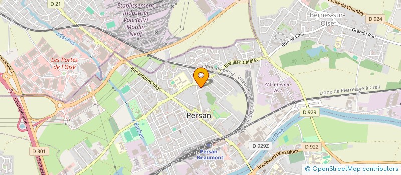 localisation de l'entreprise MADAME ISABELLE COMMONT  PERSAN