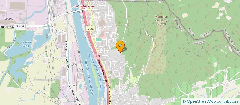 localisation de l'entreprise MADAME ISABELLE COMPARON  BOLLENE