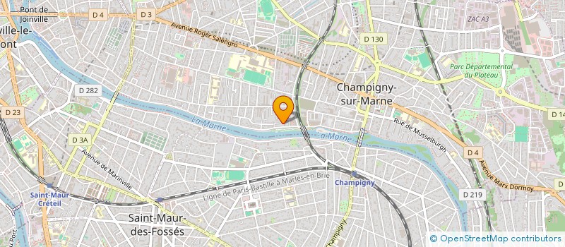 localisation de l'entreprise MADAME ISABELLE COMPIENE  CHAMPIGNY-SUR-MARNE