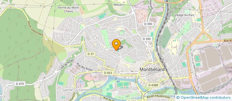 localisation de l'entreprise MADAME ISABELLE COPPENS à MONTBELIARD
