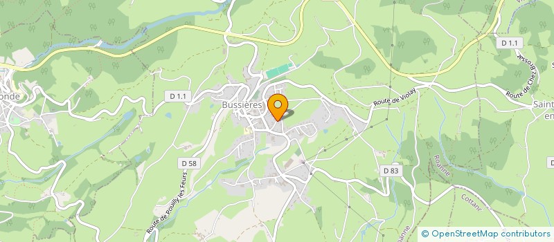 localisation de l'entreprise MADAME ISABELLE COQUARD  BUSSIERES