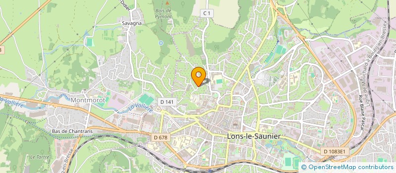 localisation de l'entreprise MADAME ISABELLE COQUILLE à LONS-LE-SAUNIER