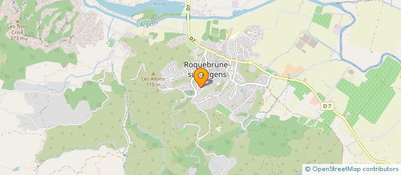 localisation de l'entreprise MADAME ISABELLE CORCELLUT à ROQUEBRUNE-SUR-ARGENS