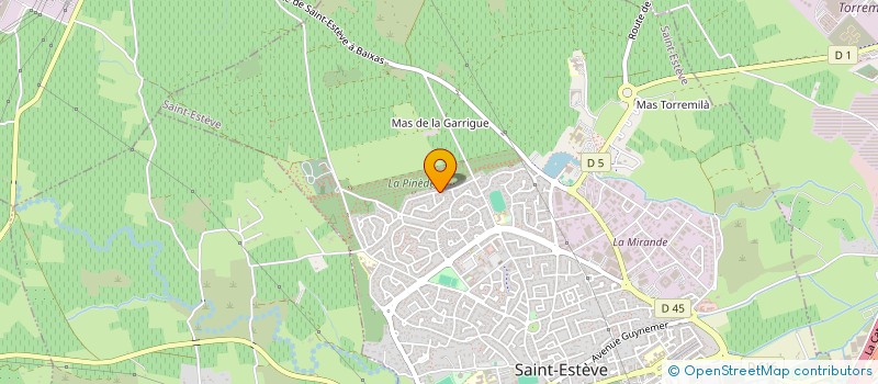 localisation de l'entreprise MADAME ISABELLE CORDY  SAINT-ESTEVE