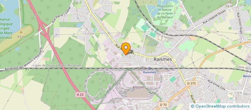 localisation de l'entreprise MADAME ISABELLE CORNU  RAISMES