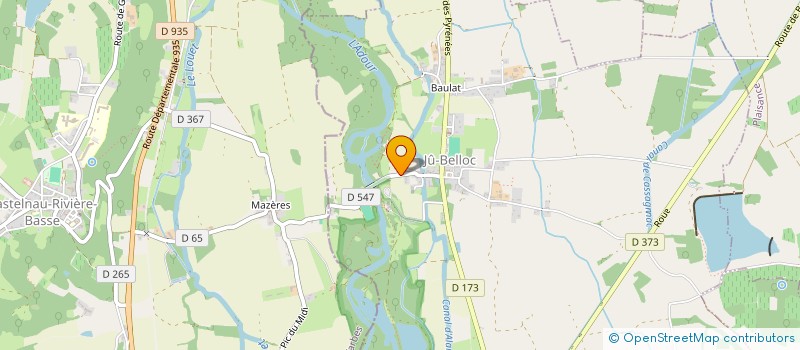 localisation de l'entreprise MADAME ISABELLE CORSELIS  JU-BELLOC