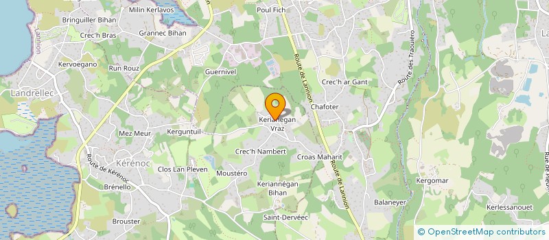 localisation de l'entreprise MADAME ISABELLE CORSON  PLEUMEUR-BODOU