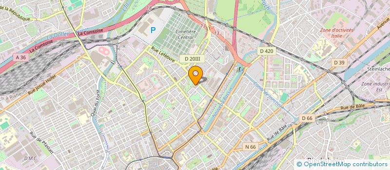 localisation de l'entreprise MADAME ISABELLE COSTES  MULHOUSE