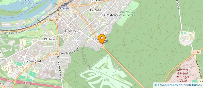 localisation de l'entreprise MADAME ISABELLE COTTE à POISSY