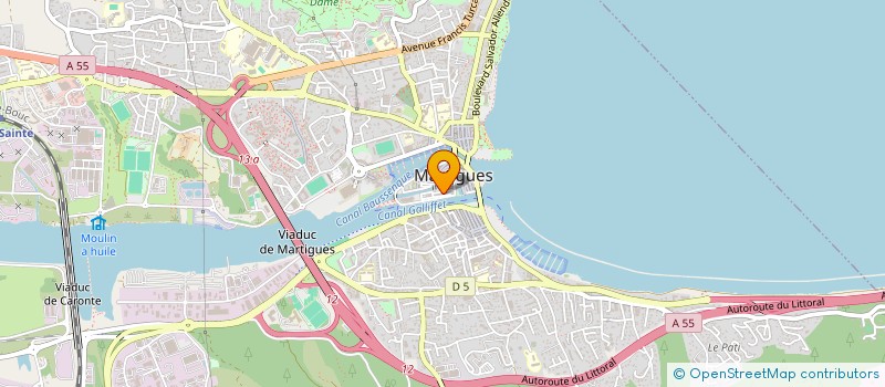 localisation de l'entreprise MADAME ISABELLE COTTON à MARTIGUES