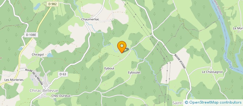 localisation de l'entreprise MADAME ISABELLE COUCHOURON  CHIRAC-BELLEVUE