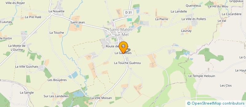 localisation de l'entreprise MADAME ISABELLE COUDE  SAINT-MALON-SUR-MEL