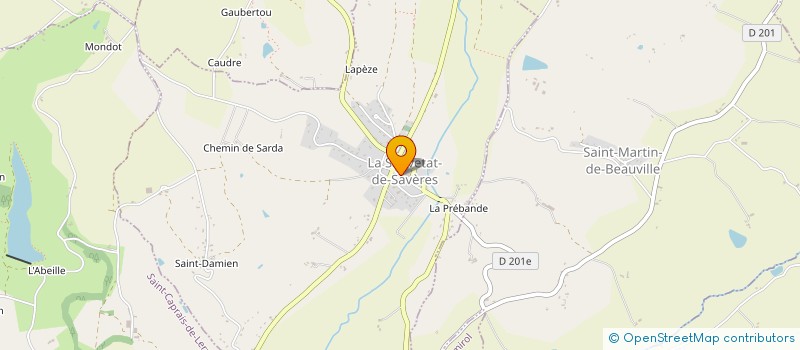 localisation de l'entreprise MADAME ISABELLE COUDOIN  LA SAUVETAT-DE-SAVERES