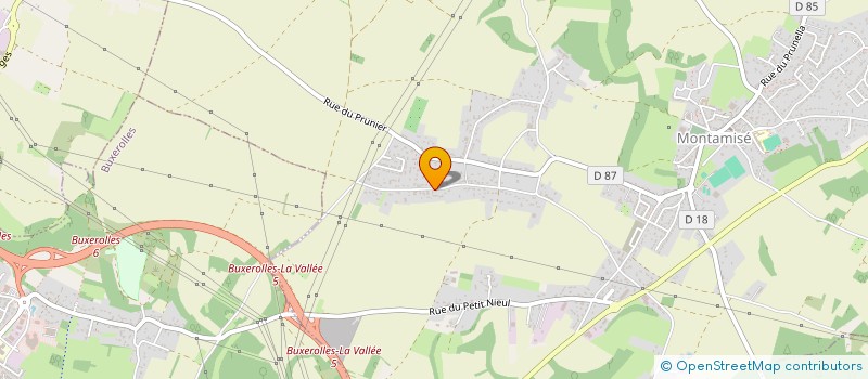 localisation de l'entreprise MADAME ISABELLE COUE  MONTAMISE