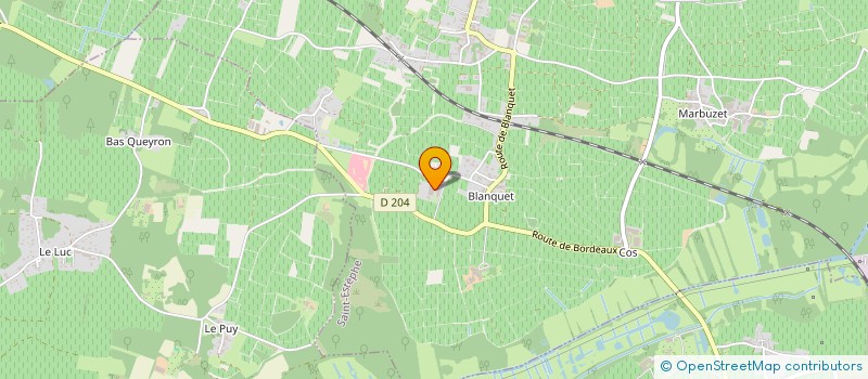 localisation de l'entreprise MADAME ISABELLE COUILLAUD  SAINT-ESTEPHE