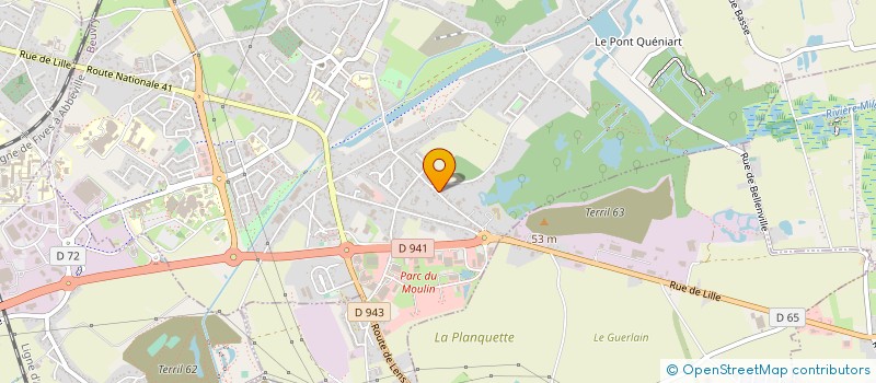 localisation de l'entreprise MADAME ISABELLE COUILLET  BEUVRY