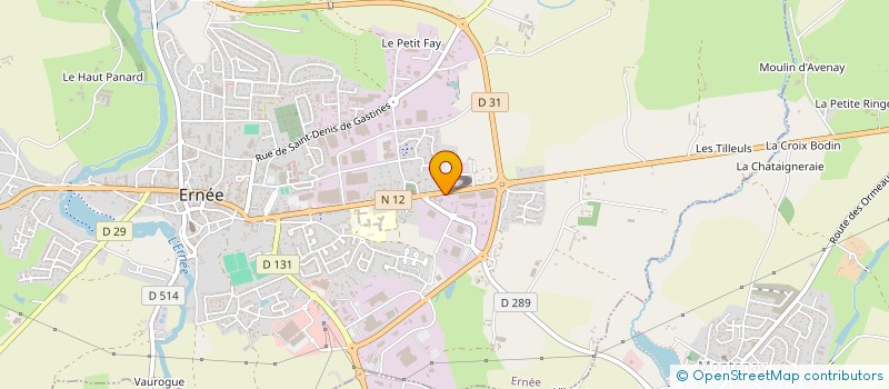 localisation de l'entreprise MADAME ISABELLE COUPEAU à ERNEE