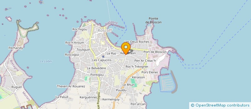 localisation de l'entreprise MADAME ISABELLE COURTADE  ROSCOFF