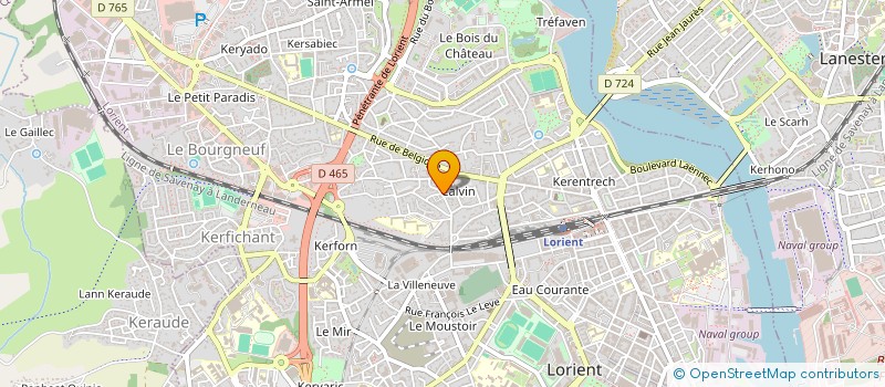 localisation de l'entreprise MADAME ISABELLE COURTIAU  LORIENT