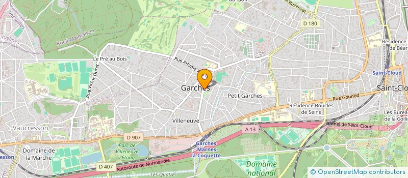 localisation de l'entreprise MADAME ISABELLE COURTILLE à GARCHES