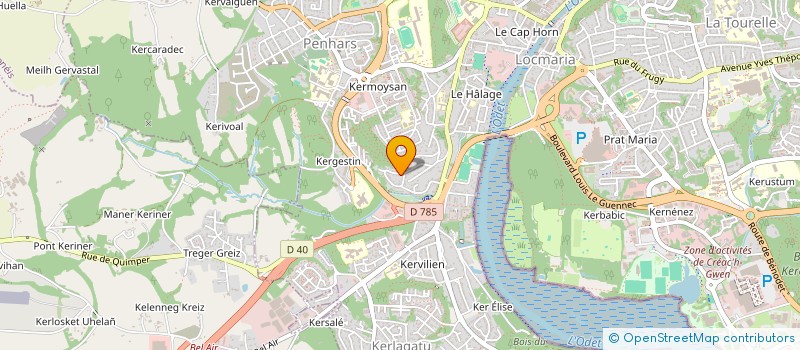 localisation de l'entreprise MADAME ISABELLE COUTANT à QUIMPER