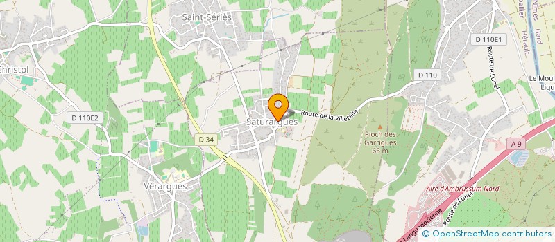 localisation de l'entreprise MADAME ISABELLE COUTAUD à SATURARGUES