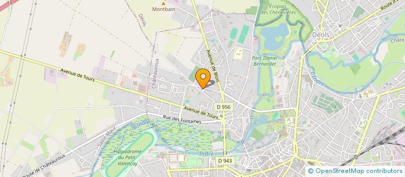 localisation de l'entreprise MADAME ISABELLE CRECHET  CHATEAUROUX