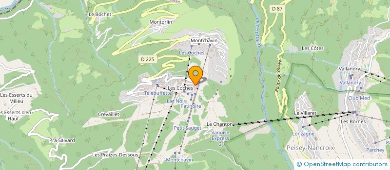 localisation de l'entreprise MADAME ISABELLE CROS  LA PLAGNE TARENTAISE