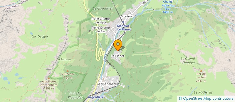 localisation de l'entreprise MADAME ISABELLE CRUSSARD  CHAMONIX MONT BLANC