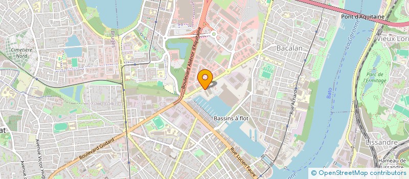 localisation de l'entreprise MADAME ISABELLE CURTET  BORDEAUX