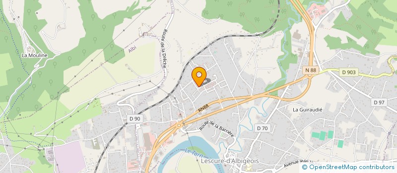 localisation de l'entreprise MADAME ISABELLE CURVALLE  LESCURE-D'ALBIGEOIS