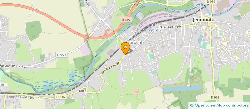 localisation de l'entreprise MADAME ISABELLE CUVELIER  MARPENT