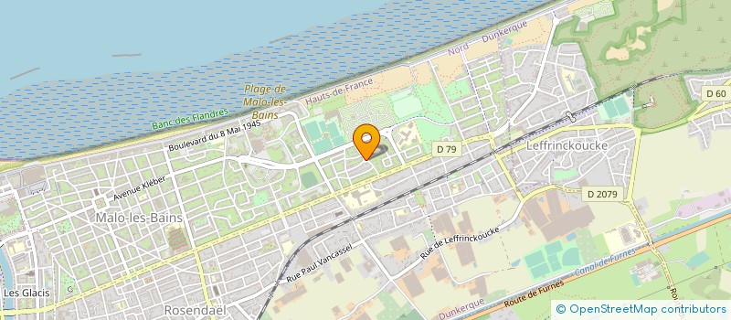 localisation de l'entreprise MADAME ISABELLE DAGUER à DUNKERQUE