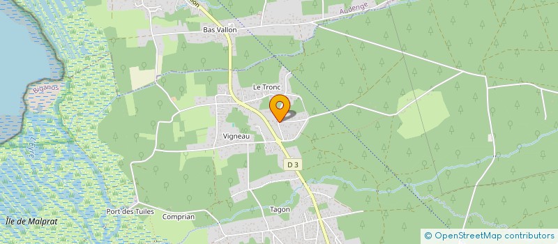 localisation de l'entreprise MADAME ISABELLE DAMERY  BIGANOS