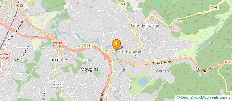 localisation de l'entreprise MADAME ISABELLE DAMIENS  MOUGINS