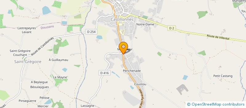 localisation de l'entreprise MADAME ISABELLE DANCOISNE  CASTILLONNES